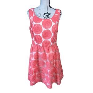 Lauren Conrad Pink Floral Sleeveless Dress Knee Length Size 16 Spring NEW